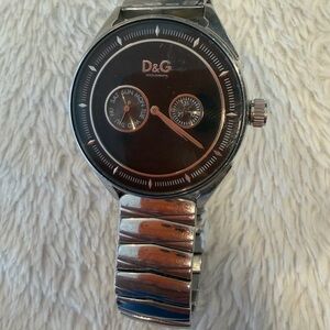 D&G Black and Silver Men's Watch